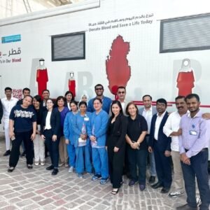 Blood donation, by the Torch Doha