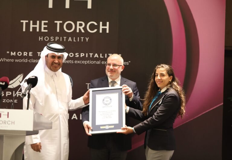 The Torch Hospitality Launches with Grand Ceremony and Unveils The Torch Club at The Torch Doha – The World’s Highest Gym In A Building Recognized by Guinness World Records The Torch Hospitality Launches with Grand Ceremony and Unveils The Torch Club at The Torch Doha – The World’s Highest Gym In A Building Recognized by Guinness World Records